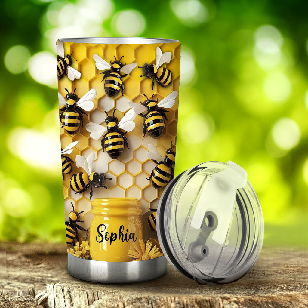 Stunning Bee - Personalized Bee Tumbler