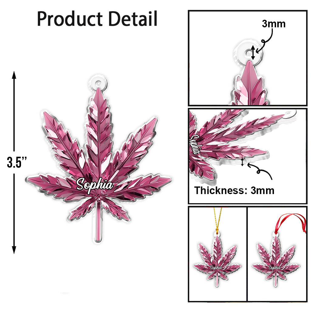 Stunning Leaf - Personalized Weed Ornament