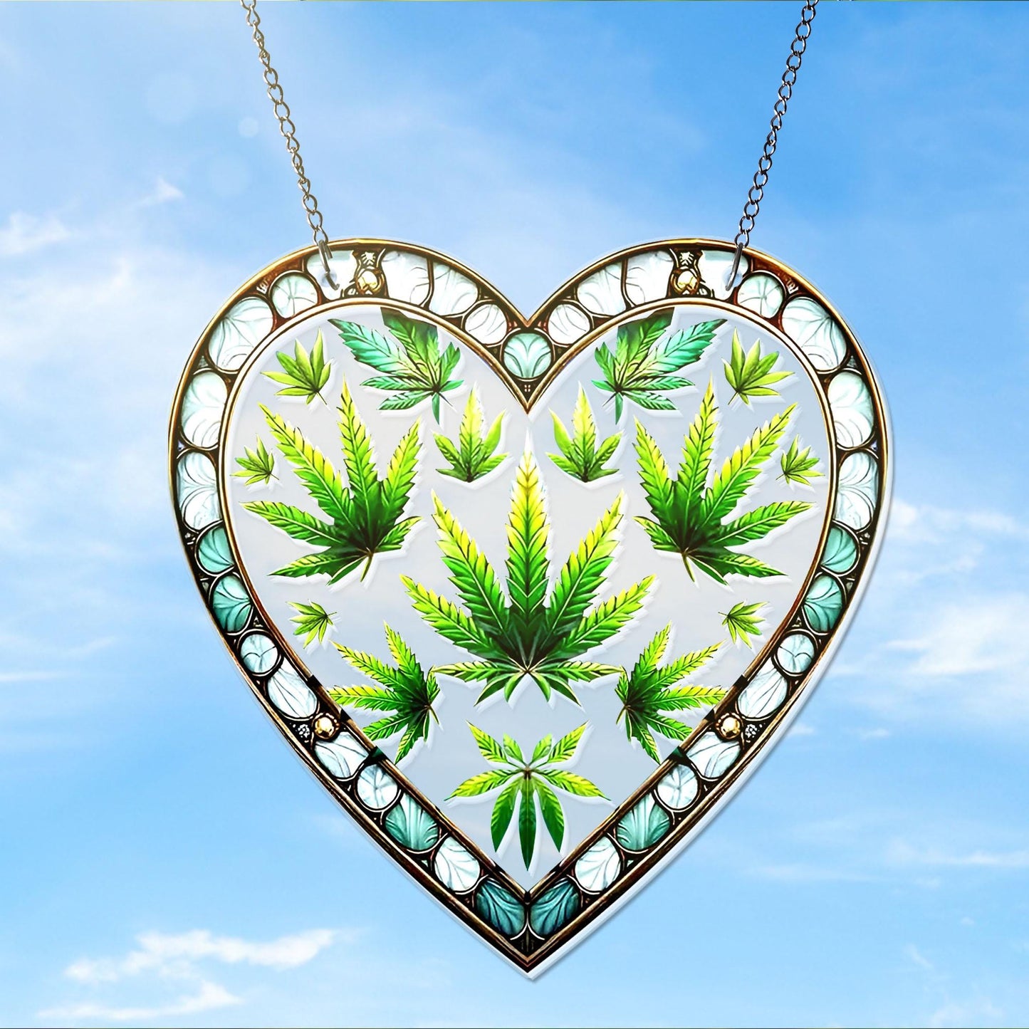 Marijuana Leaf Cannabis Acrylic Window