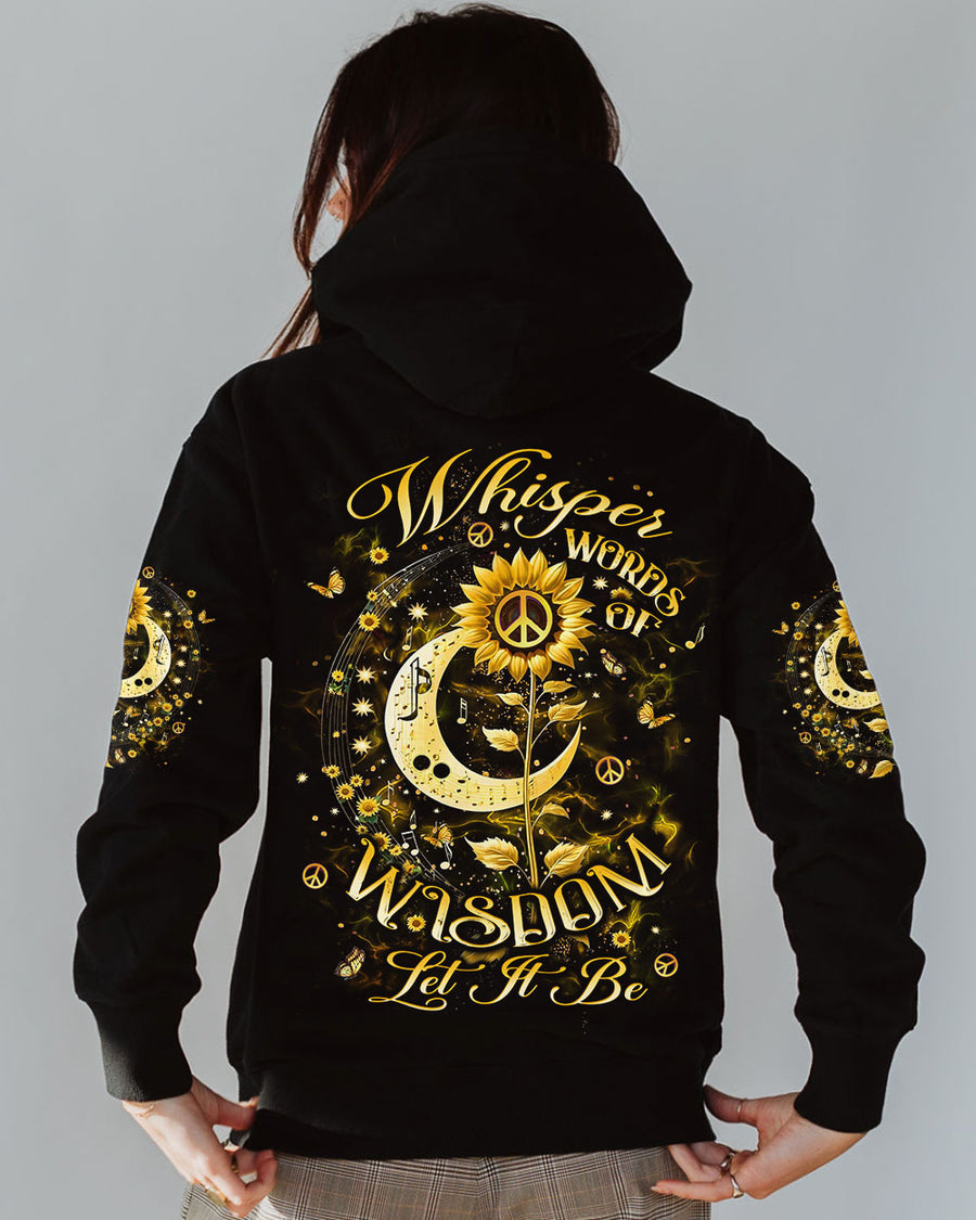 WHISPER WORDS OF WISDOM LET IT BE SUNFLOWER ALL OVER PRINT