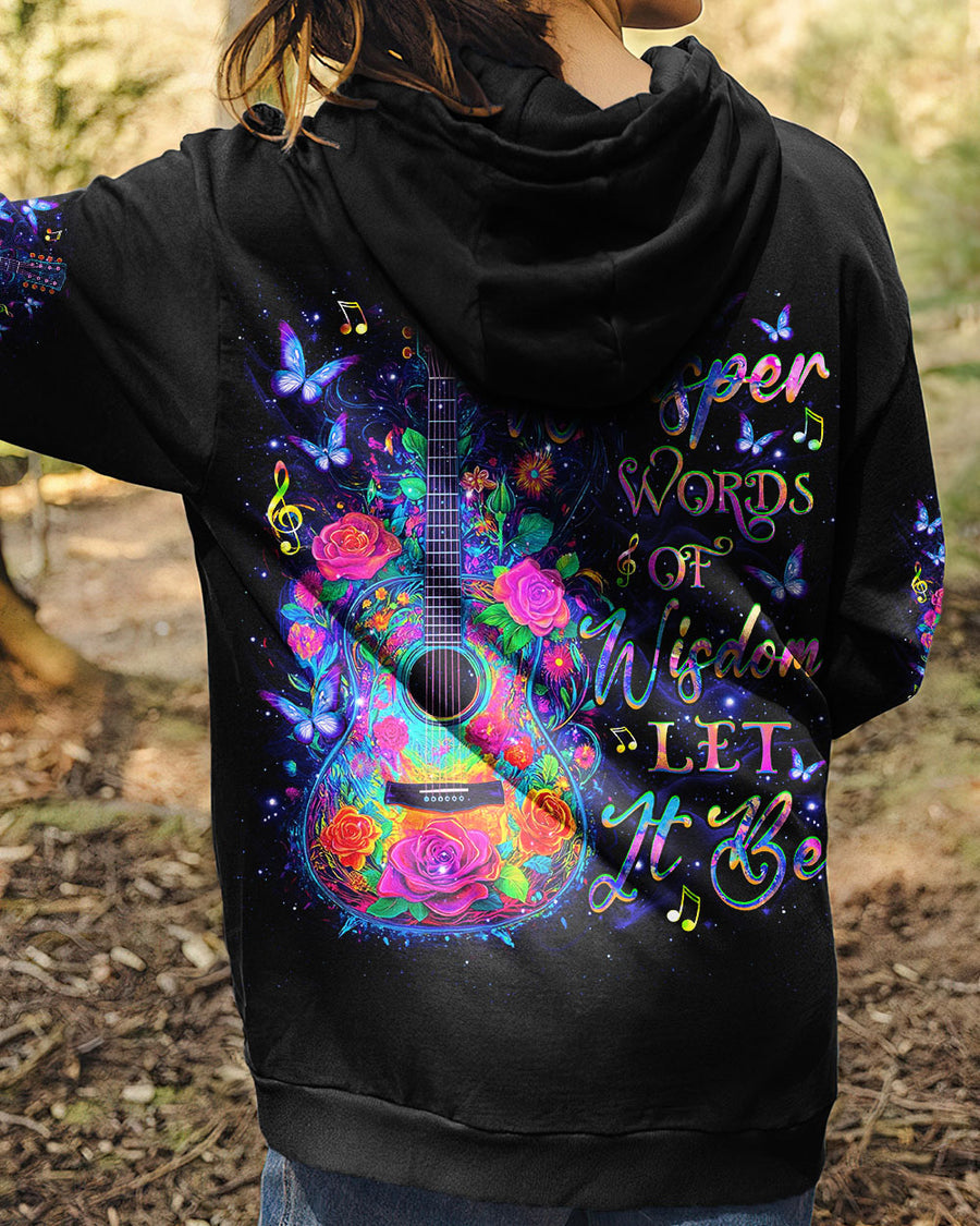 WHISPER WORDS OF WISDOM LET IT BE GUITAR ALL OVER PRINT