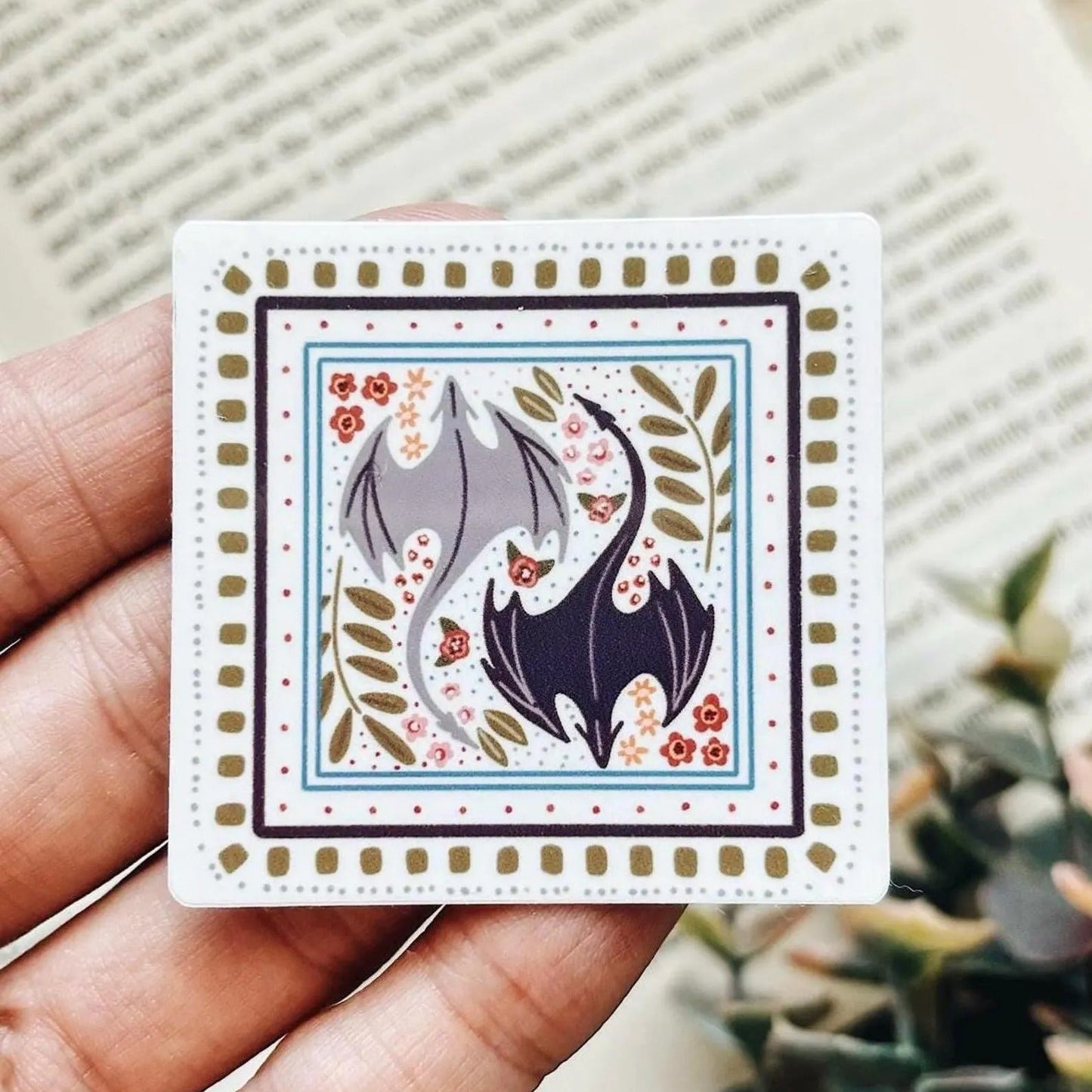 Fantasy Dragon Mosaic Sticker Decal