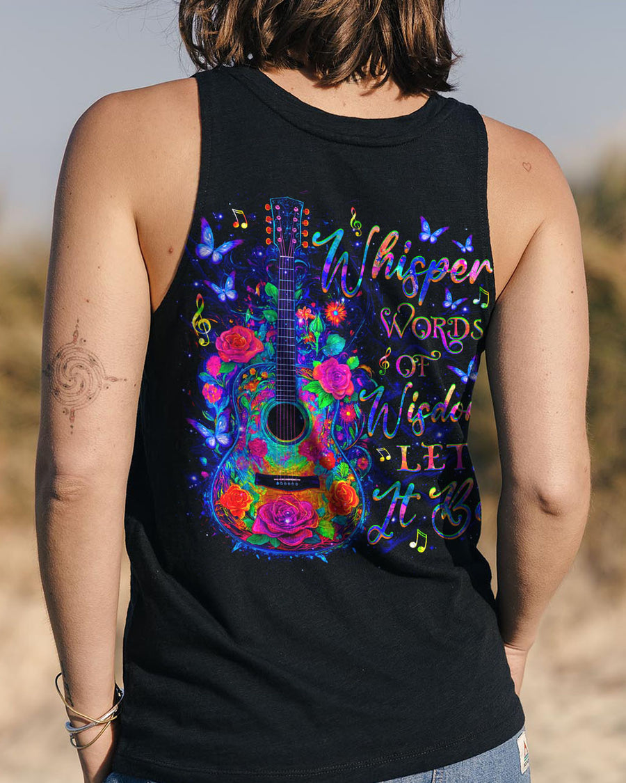 WHISPER WORDS OF WISDOM LET IT BE GUITAR ALL OVER PRINT