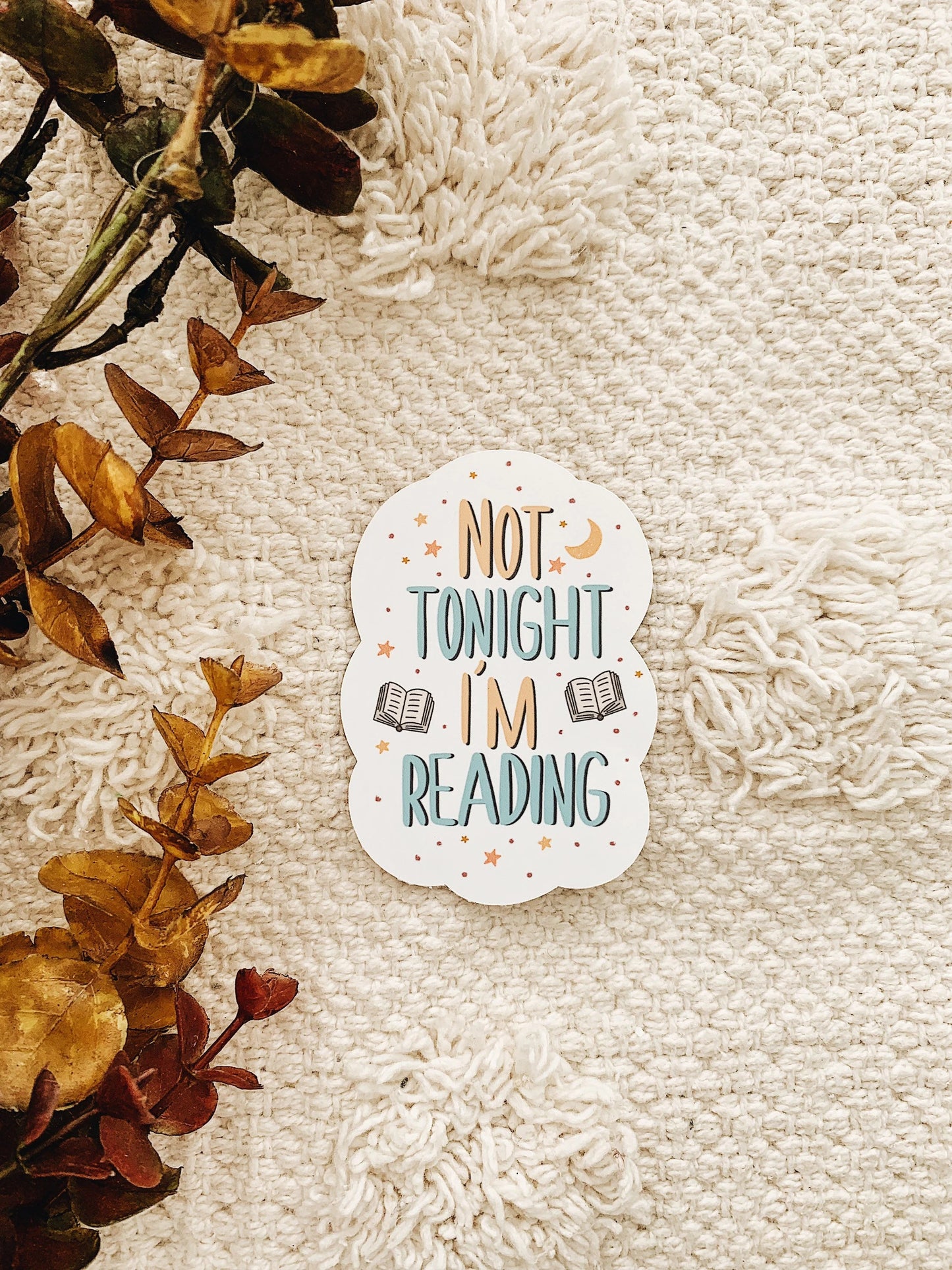 Not Tonight I'm Reading Sticker Decal