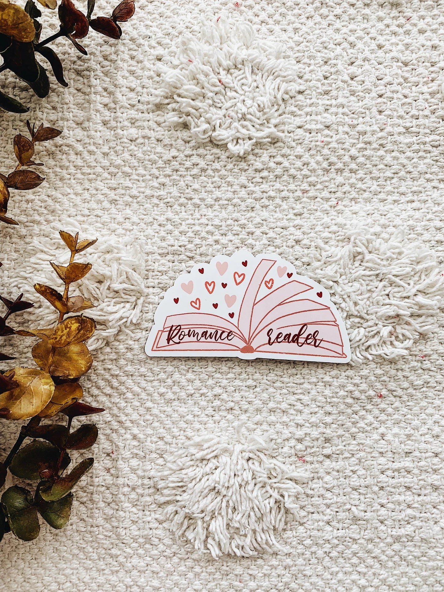 Romance Reader Book Sticker Decal