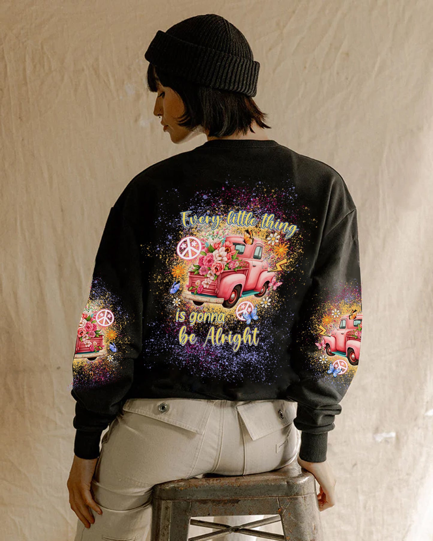 Truck Flowers - Personalize All Over Print