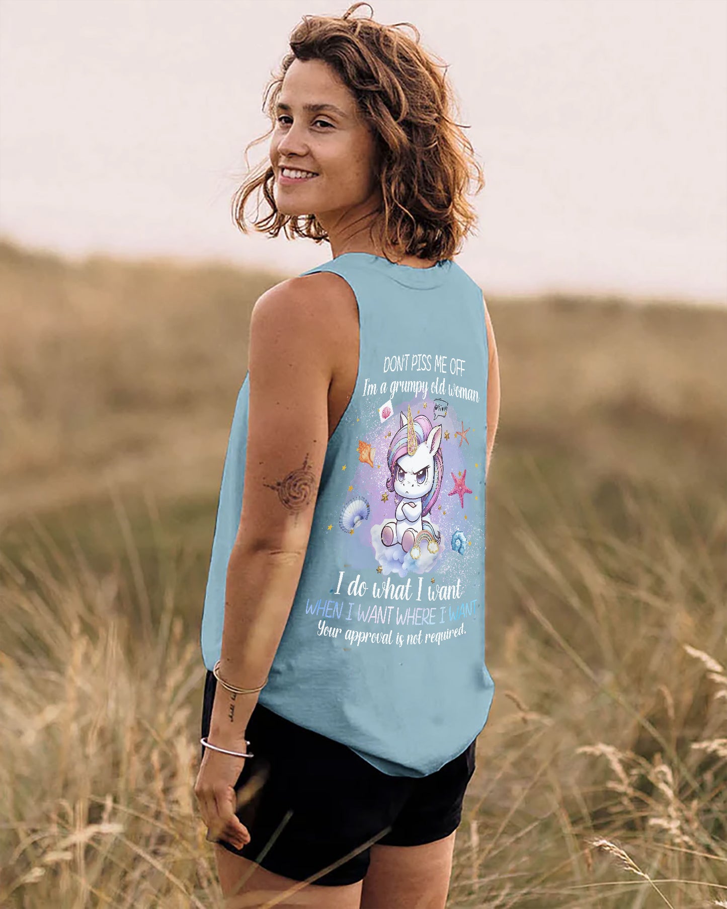 Don't Piss Me Off - Personalized Unicorn All Over Print Shirt