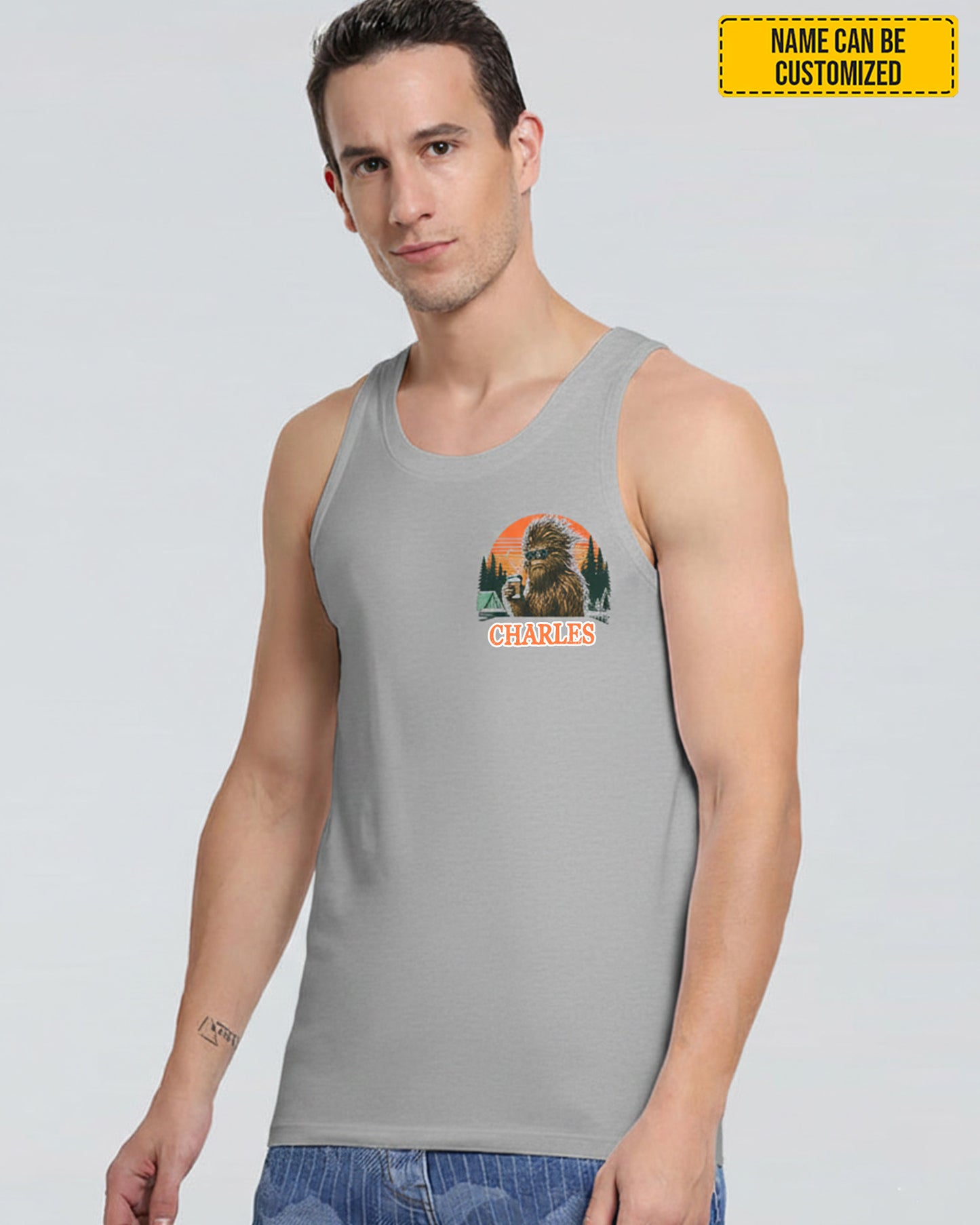 Camp Hair, Don’t Care – Personalized Bigfoot All Over Print Shirt