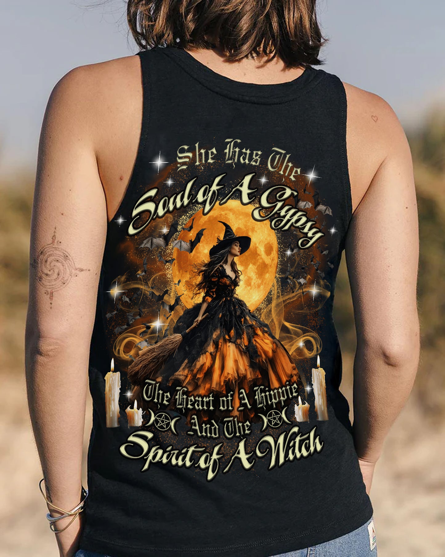 She Has A Soul of Gypsy - Witch All Over Print