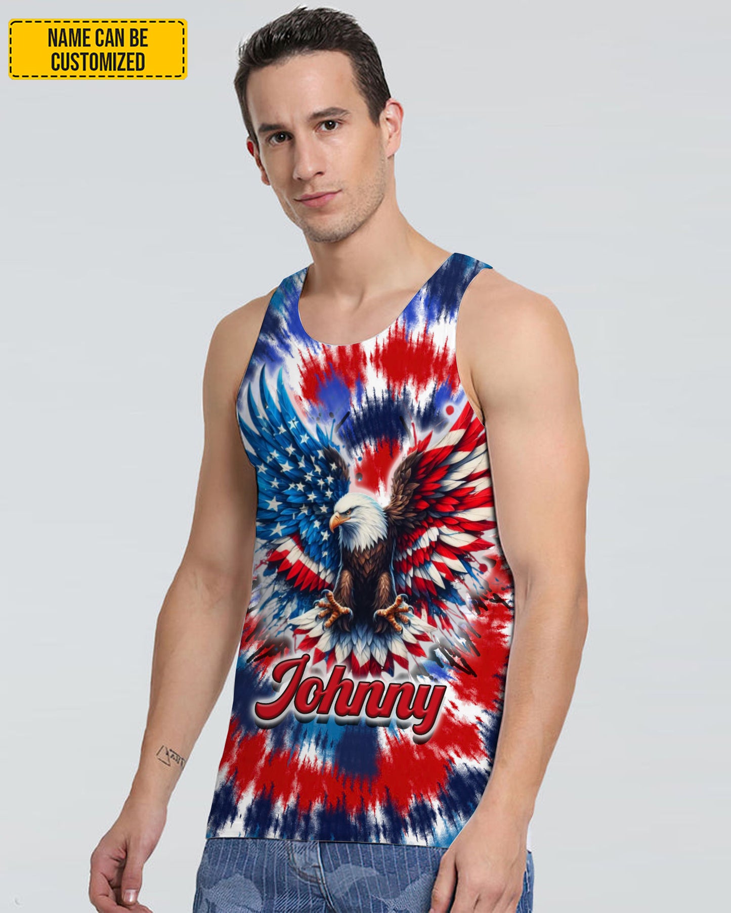Eagle Patriotic - Personalized Eagle All Over Print Shirt