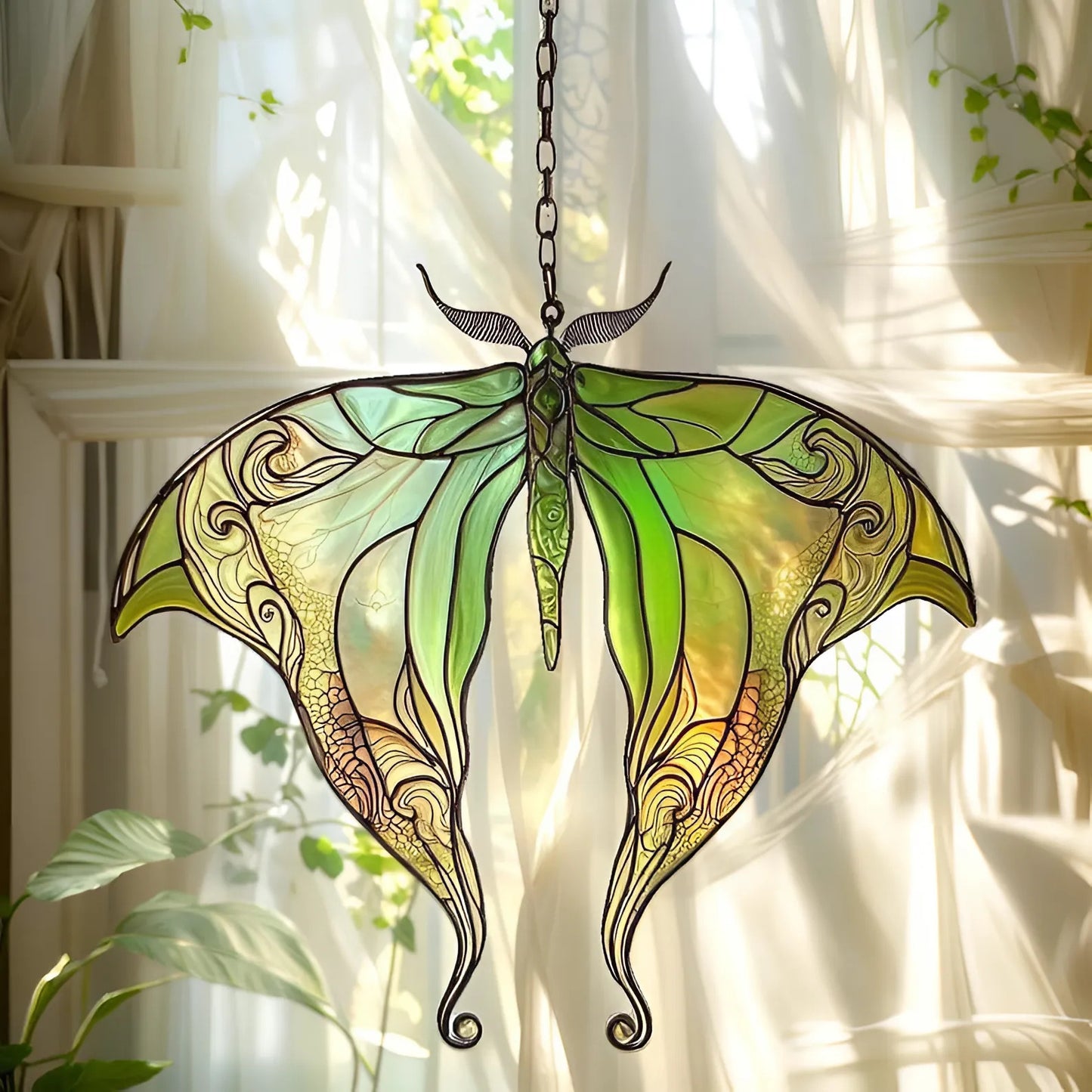 Whispers of the Moon – Personalized Luna Moth Acrylic Window