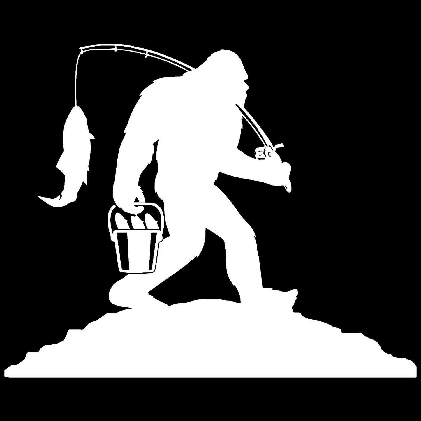 Sasquatch Reel Time Sticker