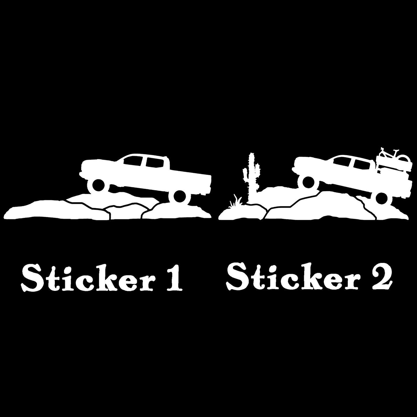 Set of 2 - Truck Duo Sticker