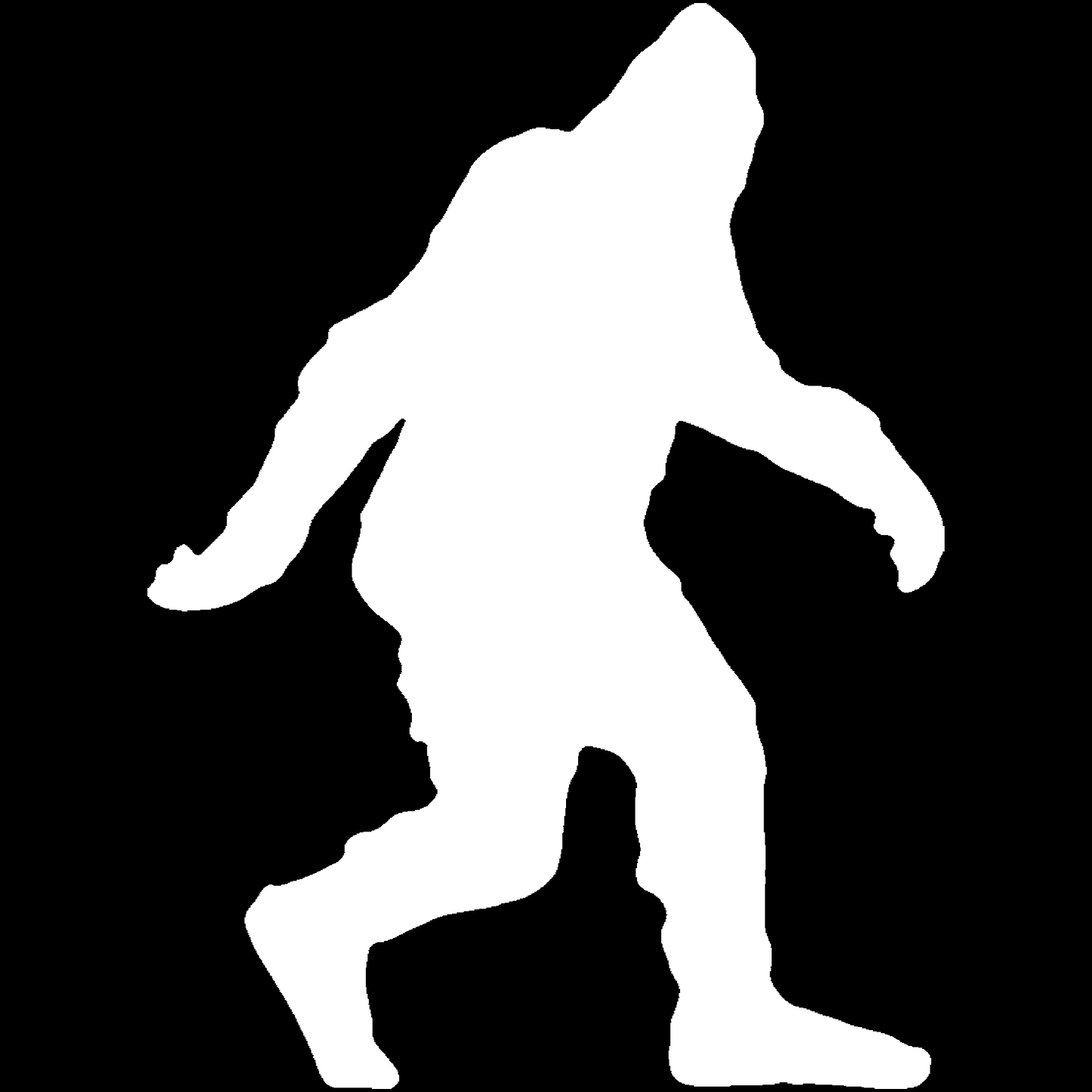 Bigfoot stroller, Sasquatch, Yeti, Walking Stickers
