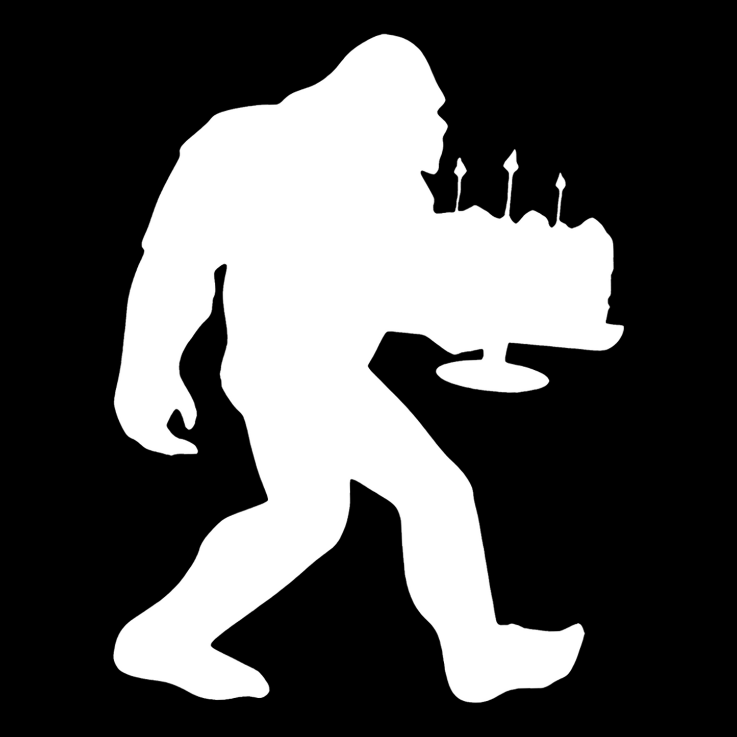 Bigfoot Birthday Stickers