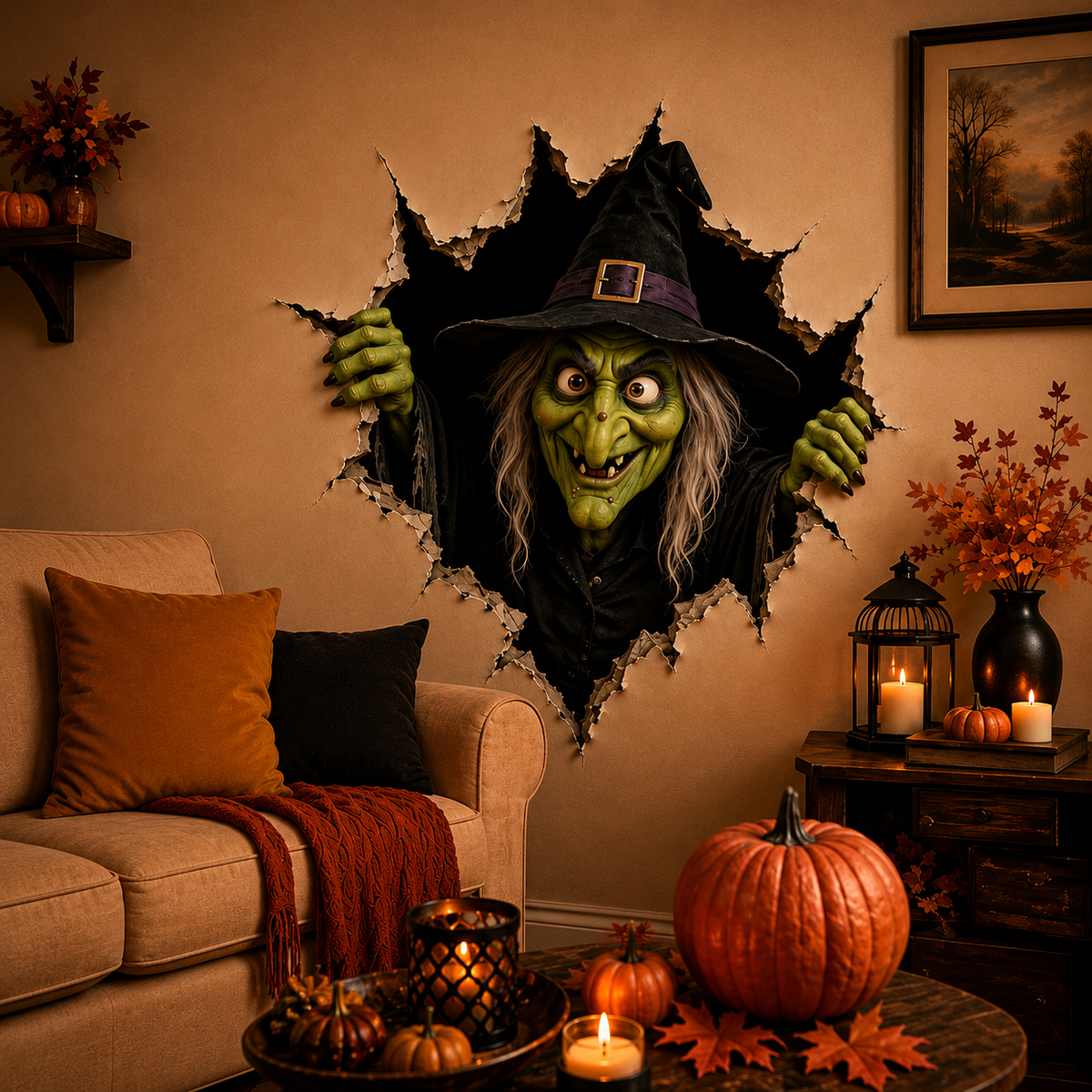 Halloween 3D Horror Wall Decal