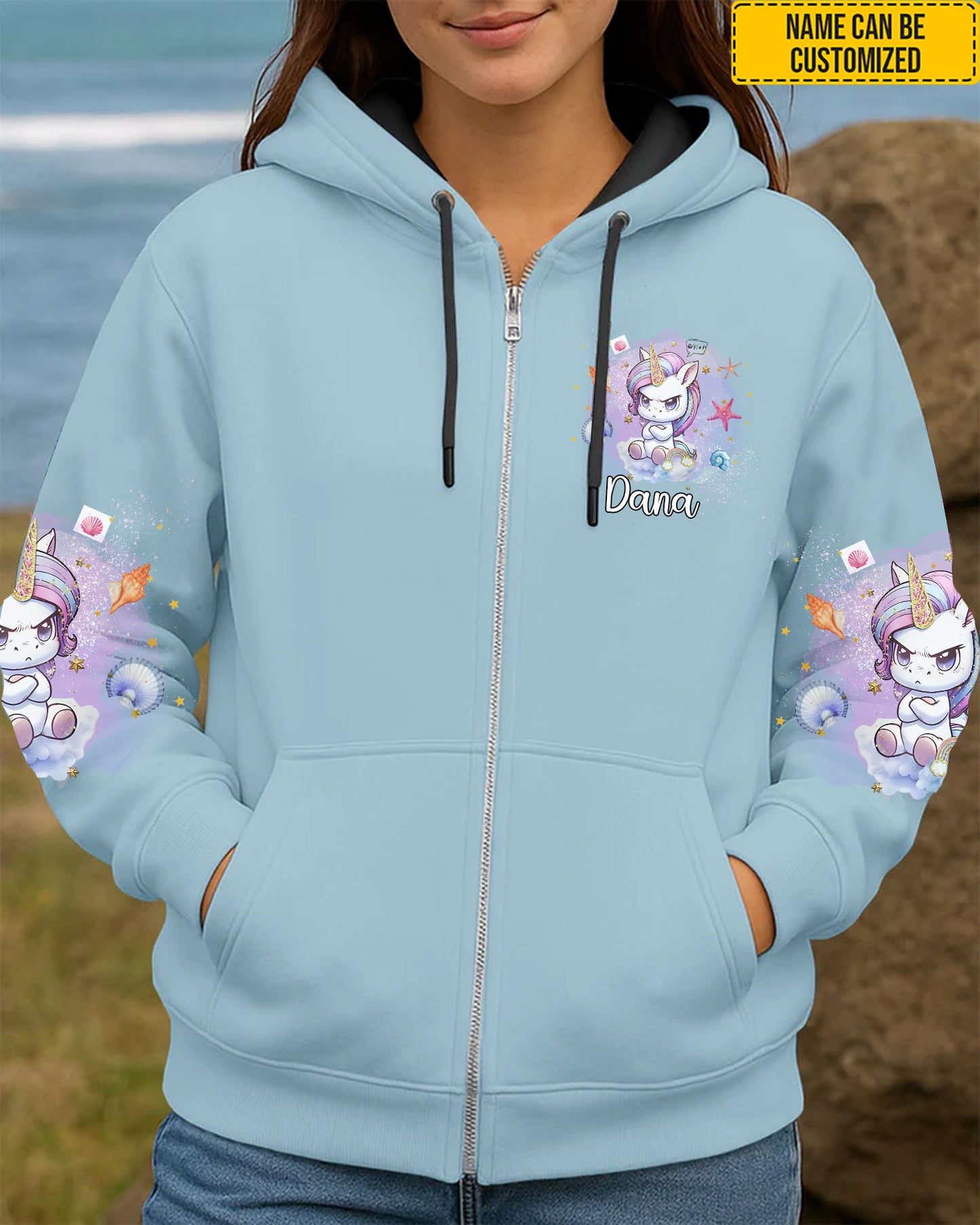 Don't Piss Me Off - Personalized Unicorn All Over Print Shirt