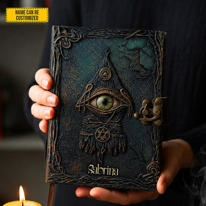 Personalized Mystic Eye Leather Journal