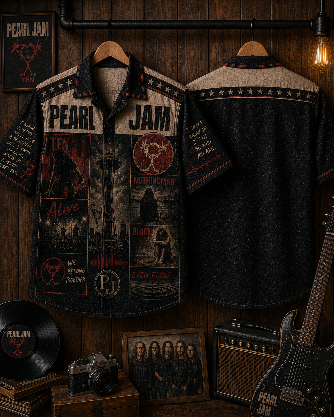 Pearl Jam Hawaiian Shirt - Vintage Music Fan Gift