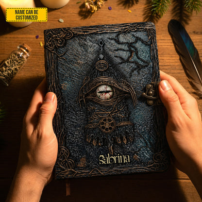Personalized Mystic Eye Leather Journal