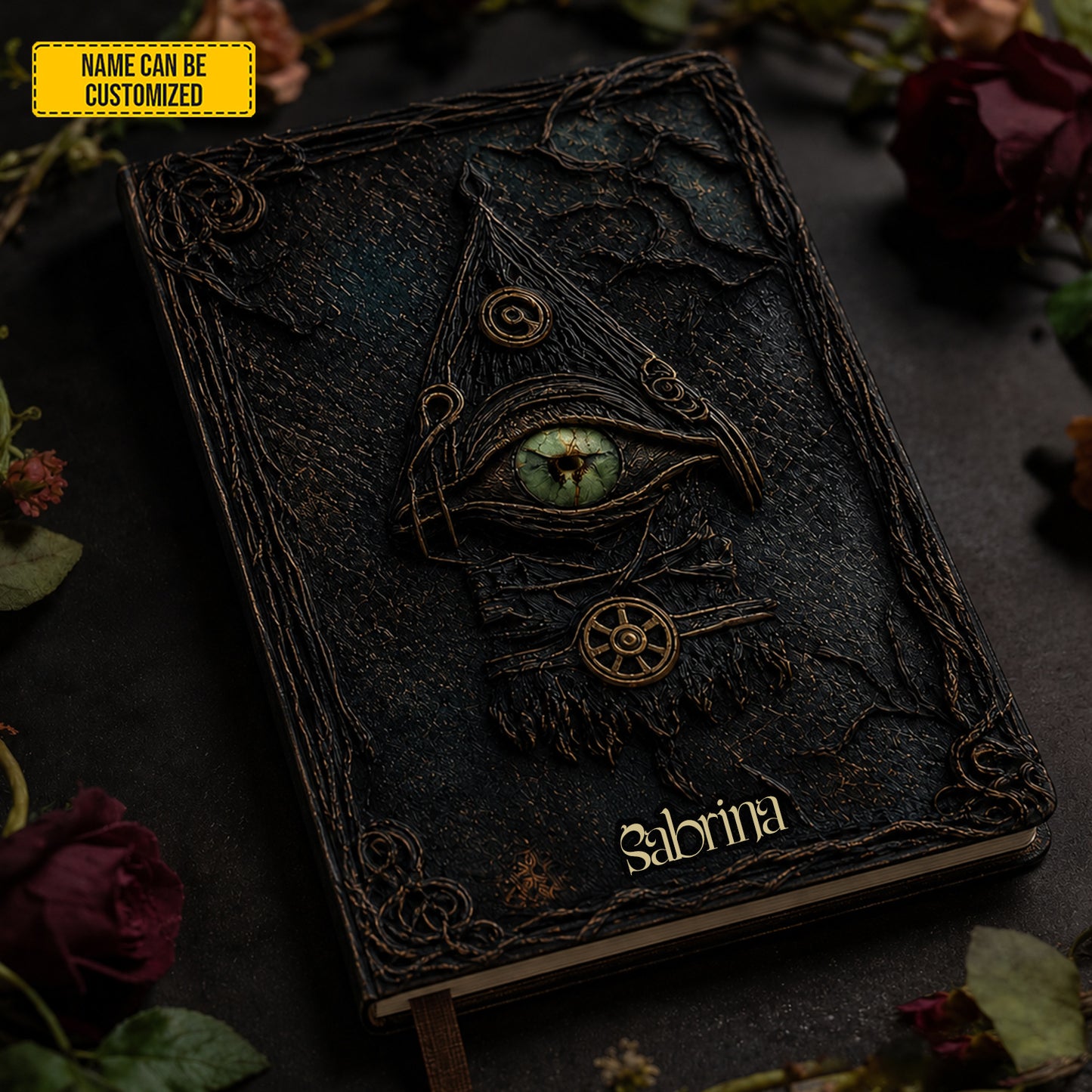 Personalized Mystic Eye Leather Journal