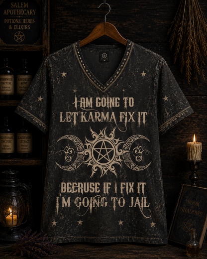 Let Karma Fix It Witch Shirt – The Perfect Gift for Witches