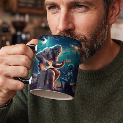Alien Bigfoot Guitar Mug