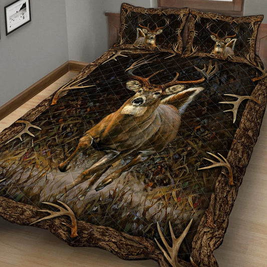 Deer Hunting Hunting Quilt Set