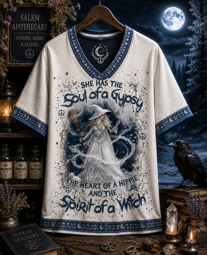 SPIRIT OF A WITCH HALLOWEEN ALL OVER PRINT – Witchy Halloween Shirt