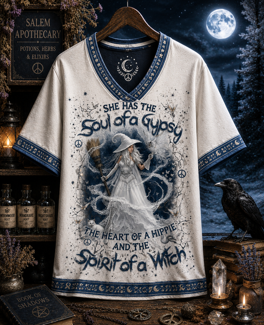 SPIRIT OF A WITCH HALLOWEEN ALL OVER PRINT – Witchy Halloween Shirt
