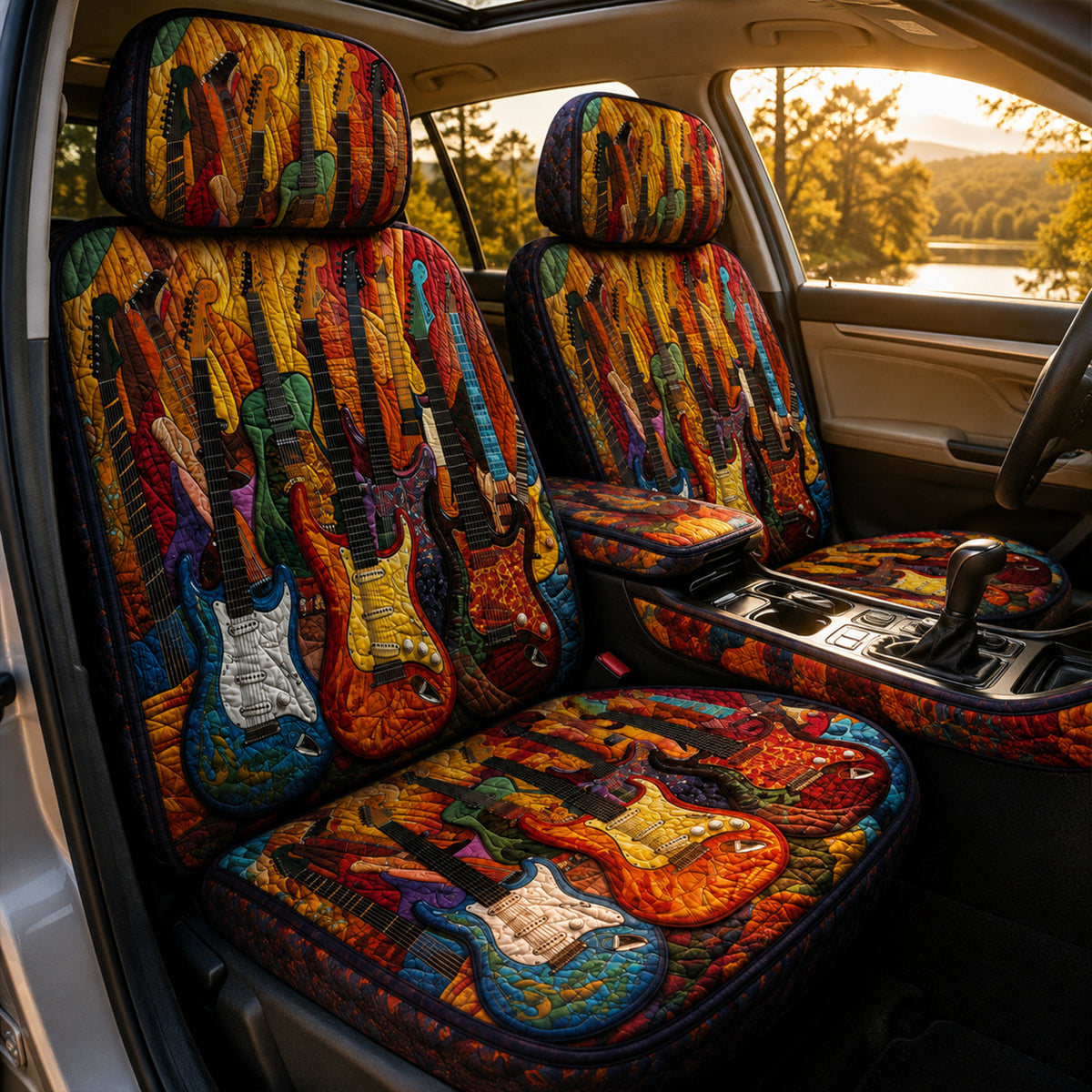 Guitar Legends – Colorful Rock Car Seat Covers