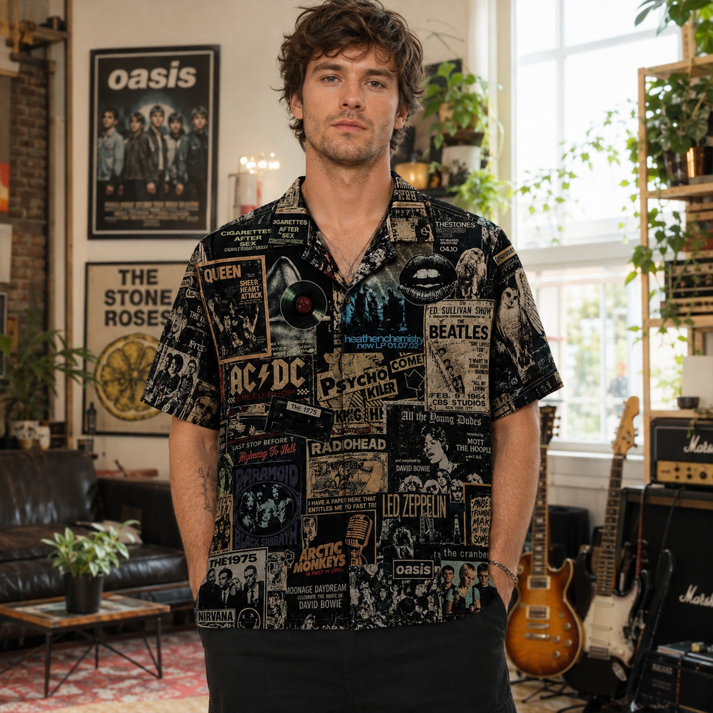 Rock Lovers Hawaiian Shirt - Vintage Music Legend Fan Gift
