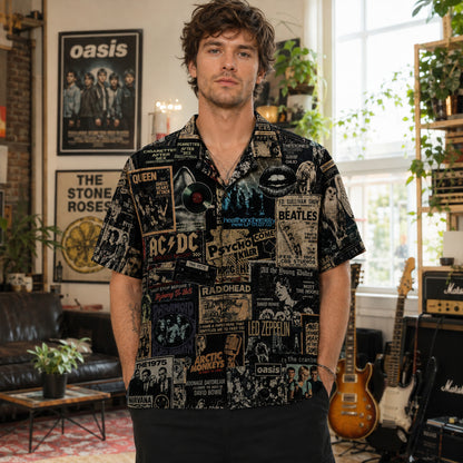 Rock Lovers Hawaiian Shirt - Vintage Music Legend Fan Gift