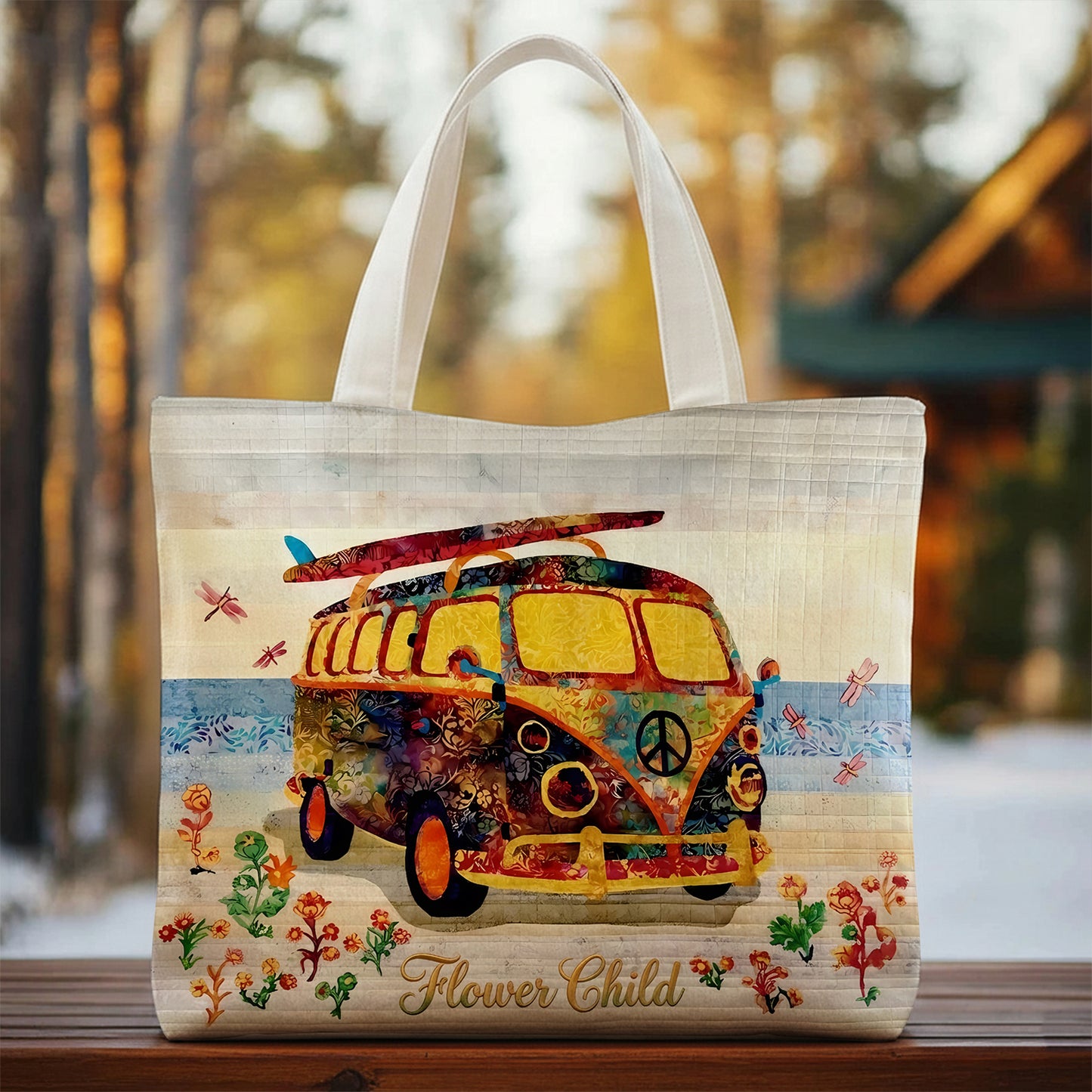 Flower Child - Hippie Tote Bag