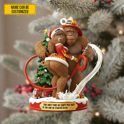 Bigfoot Couple Ornament – Personalized Funny Christmas Gift