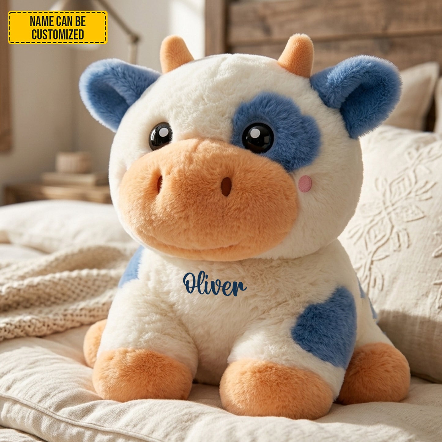Personalized Cute Cow Custom Shaped Pillow