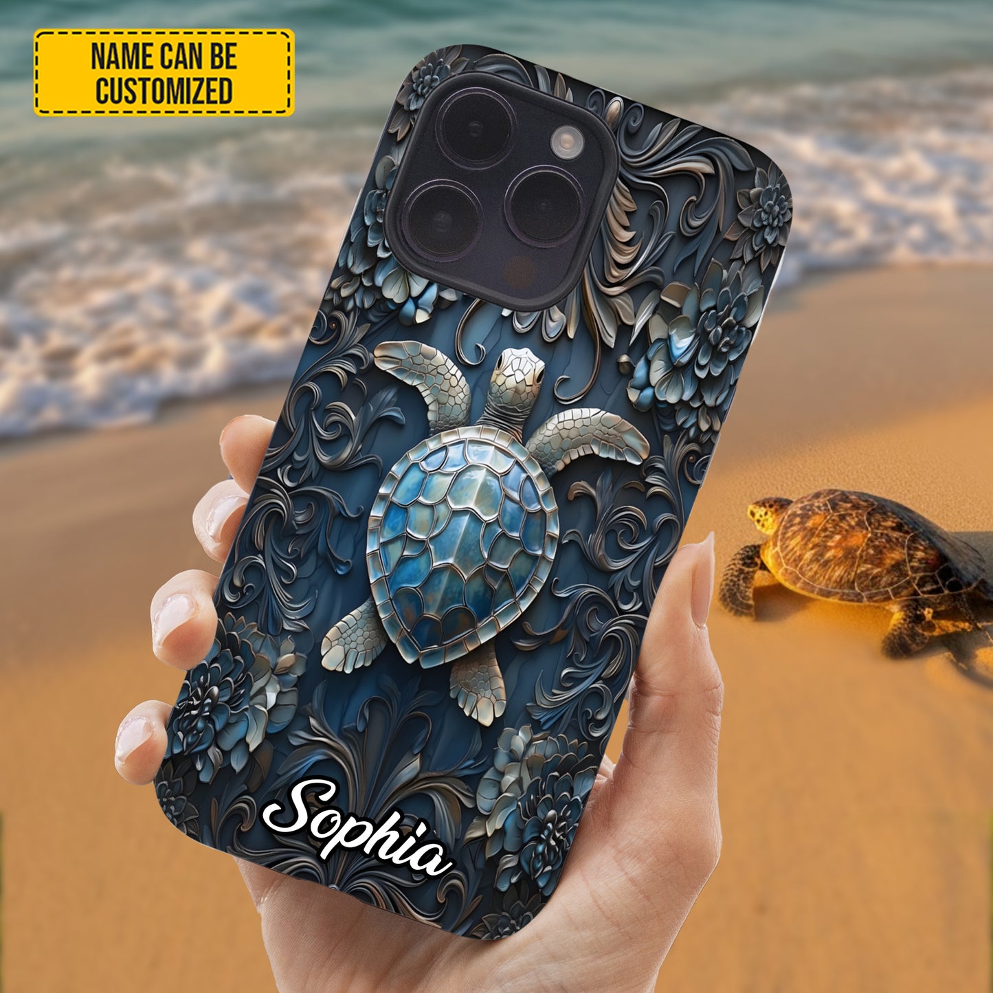 Personalized Sea Turtle Ocean Phone Case
