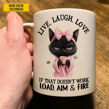 Live, Laugh, Love Animal Funny - Personalized Funny Mug