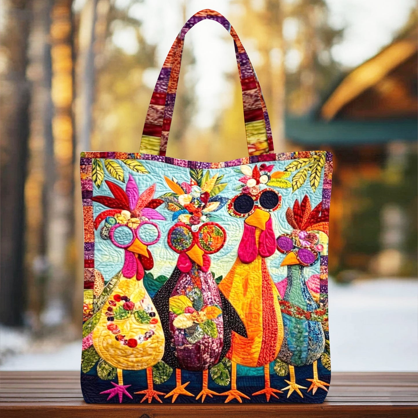 Funny Chicken Tote Bag