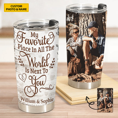 Personalized Custom Photo Couple Tumbler