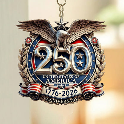 250th Anniversary USA Patriotic Keychain