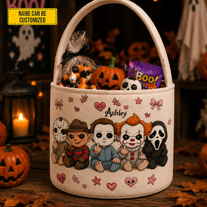 Personalized Halloween Trick-or-Treat Basket