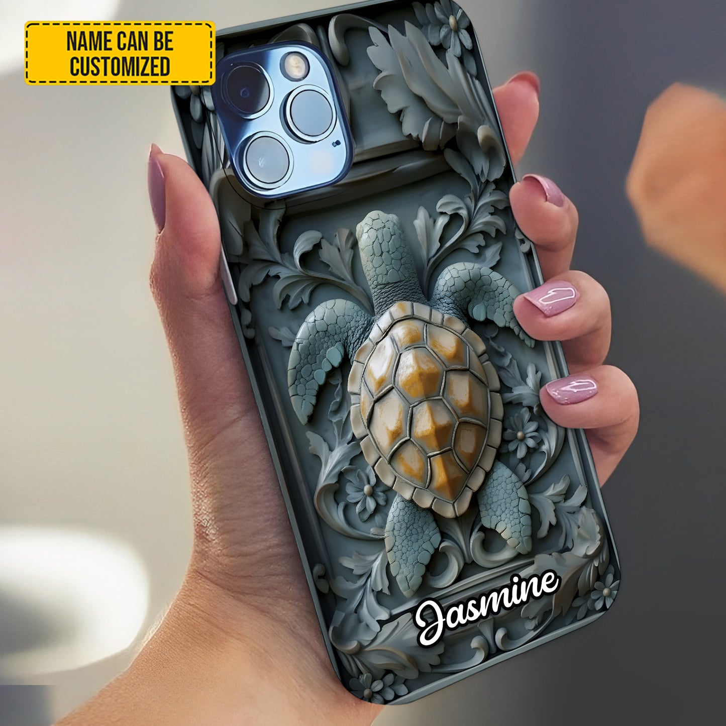 Personalized Retro Sea Turtle Ocean Phone Case