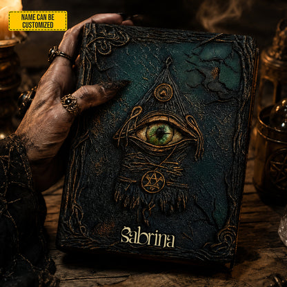 Personalized Mystic Eye Leather Journal