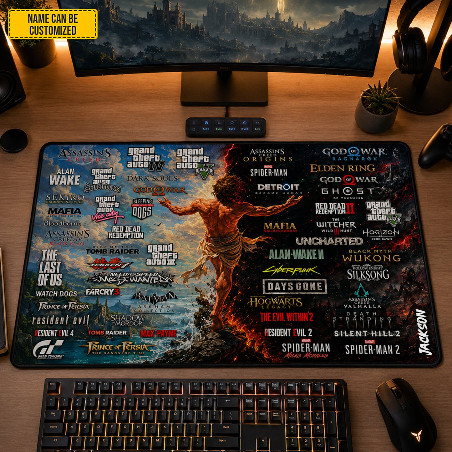 Personalized Ultimate Gamer Desk Mat