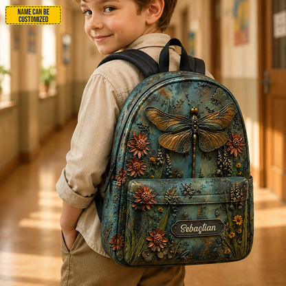 Personalized Dragonfly Backpack - Kids Backpack