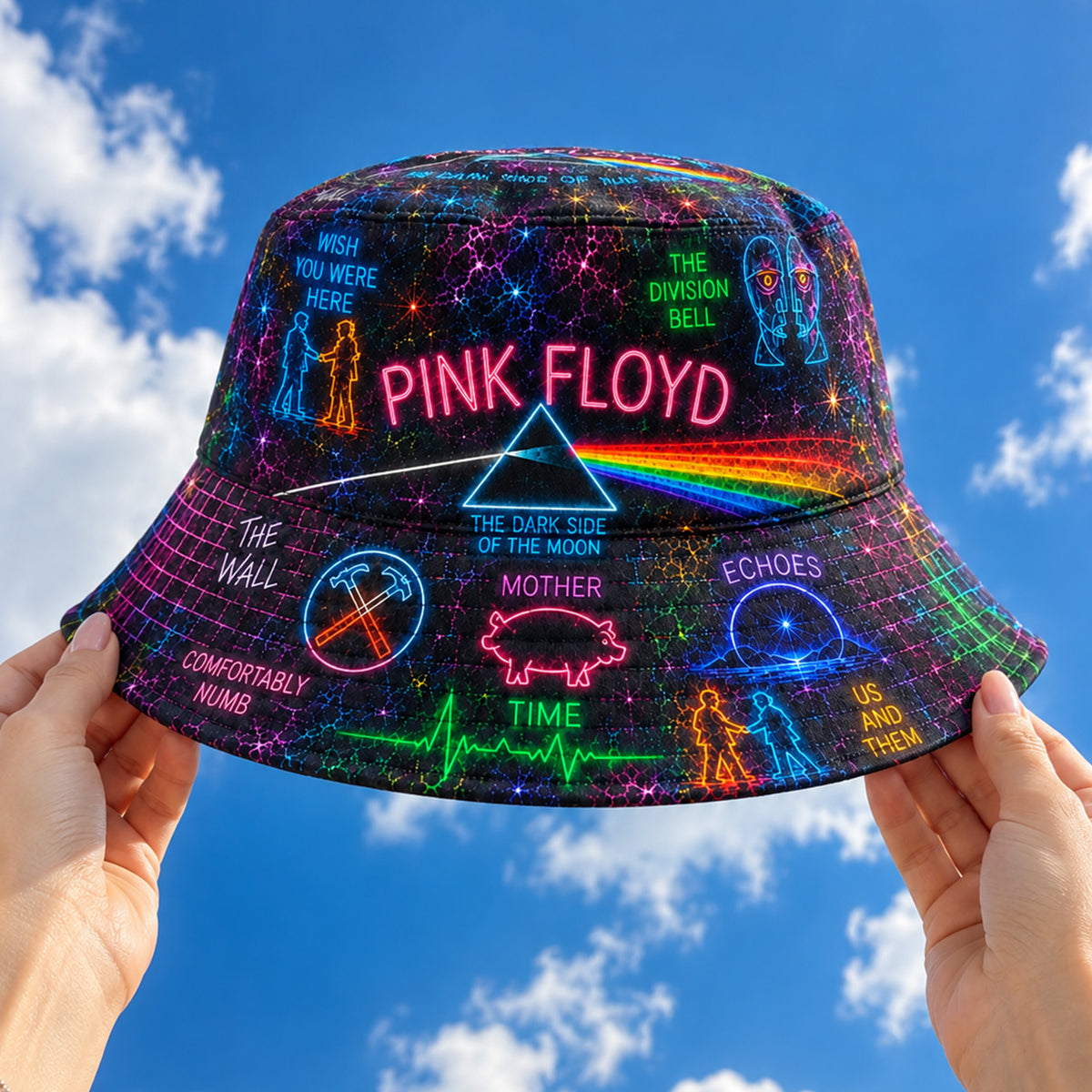 Classic Rock All Over Bucket Hat Version 5