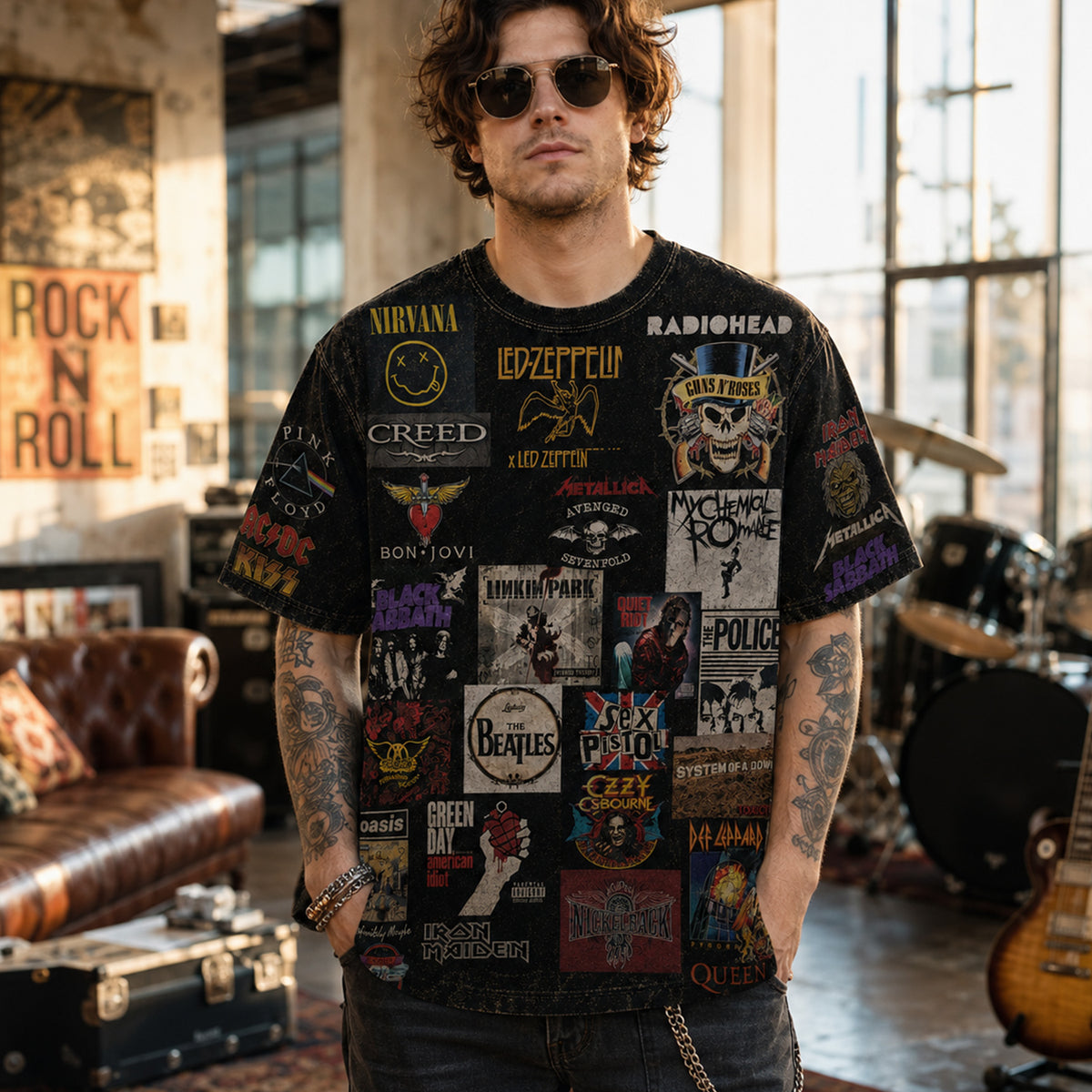 Rock Lover - Classic Legends All Over Print Shirt Version 8