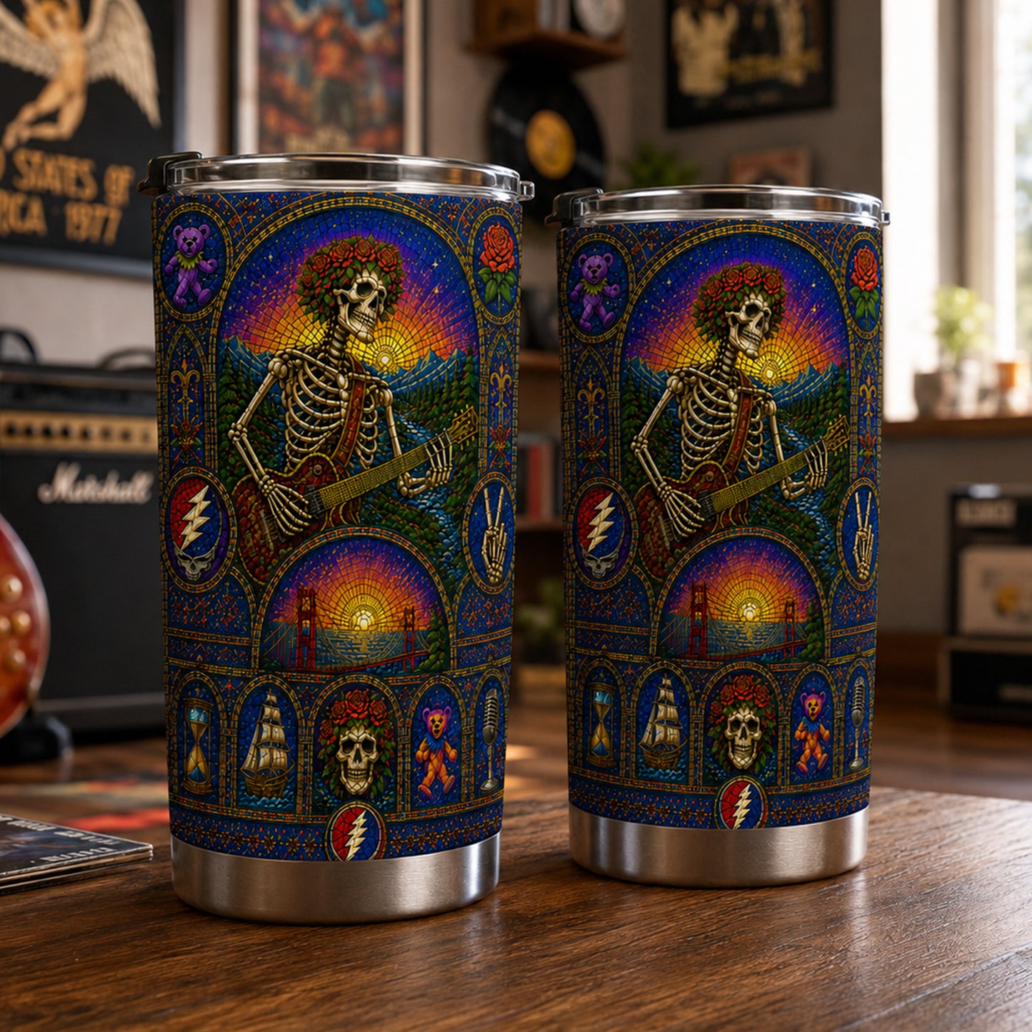 Rock Lovers - Classic Rock Legends Grateful Dead Tumbler Version 12