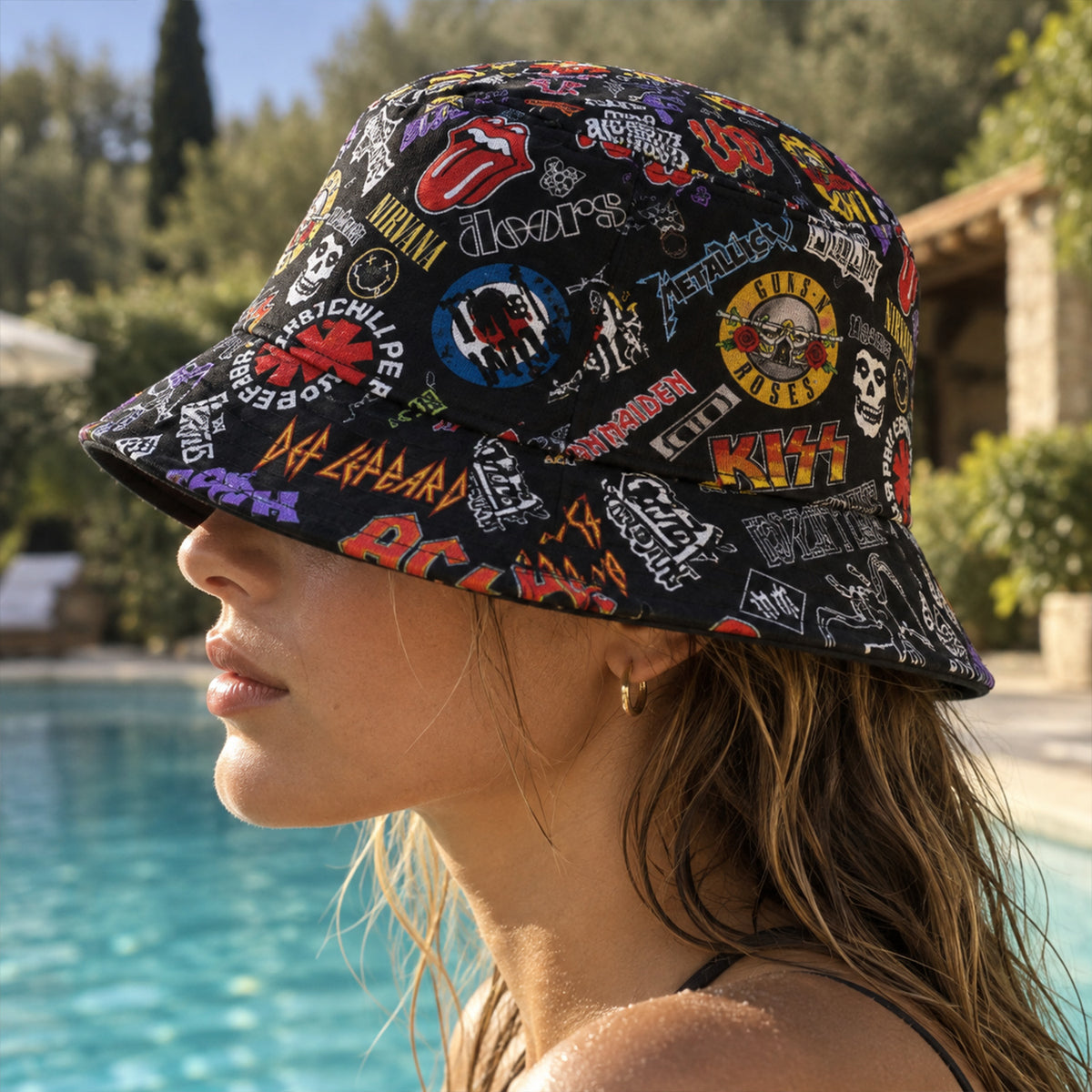 Classic Rock All Over Bucket Hat Version 4